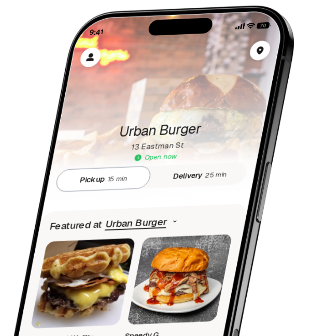 Urban Burger app preview